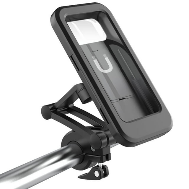Support de Téléphone pour Moto Étanche Support de Téléphone pour Moto Support de Téléphone pour Guidon Écran Tactile/rotation/hauteur Réglable Support de Cellulaire pour Téléphone Intelligent Moins de 6.7 Pouces (Noir)
