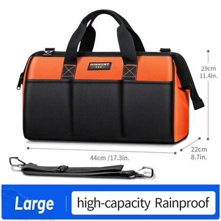 

WINHUNT Electrician Special Tool Bag Extra Large Wear-resistant Canvas Woodworking Electrician Bag Hardware Toolbox Storage Bag