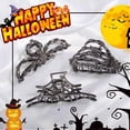 thumbnail image 3 of Halloween Claw Clips Goth Accessories 3PCS/4PCS Black Spider Web Skeleton Hand Skull Cute Large Hair Claw Clips for Women Halloween Accessories Halloween Claw Clips Gold Claw Clip, 3 of 3