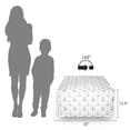 thumbnail image 3 of Anchor Rectangle Pouf, Monochrome with Little Hearts Hipster Hand Drawn Tattoo Art Style Retro, Under Desk Foot Stool for Living Room Office Ottoman with Cover, 25", Black White, by Ambesonne, 3 of 4