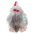 thumbnail image 3 of Large Shaggy Rooster Plush, Gray/White/Red, 14", Easter by Way To Celebrate, 3 of 6