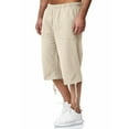 thumbnail image 5 of Riforla Mens Solid Color Casual Pants Japanese Sports Slim Pants Feet Beige L, 5 of 6