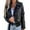 Black, variant on AOOCHASLIY 2023 Women Tops Women's Fashion V-Neck Solid Color Long Sleeve Cardigan Casual Outwear