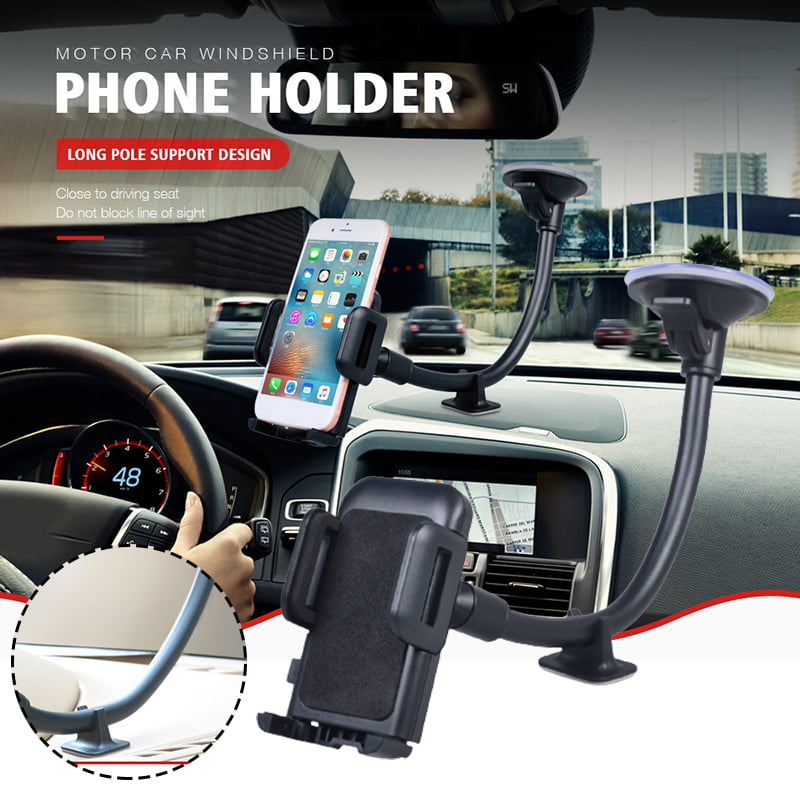 Universal Car Phone Holder 360° Suction Cup Mount Holder Car Windshield Stand 