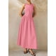 thumbnail image 5 of Vestido Maxi sin Mangas Patchwork Rosa XL de PRETTYGARDEN, 5 of 8