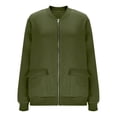 thumbnail image 3 of cocolona Fall Jackets Womens Zip Up Sweatshirts Tops Long Sleeve Casual Solid Color Jacket Coats with Pockets Winter Outfits, 3 of 8