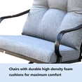 thumbnail image 5 of 3-Piece Patio Rocking Chairs Set, 2 Rocker Chairs with a Coffee Table Porch Deck Rocking Armchair with Cushions Garden Yard Lounge Chair, 5 of 8
