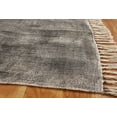 thumbnail image 4 of Casavani Black Cotton Durries Bohemian Carpets Outdoor Yoga Mat 5x7 Feet, 4 of 5