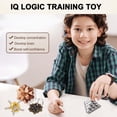 thumbnail image 4 of Juego de rompecabezas Brain Teaser KakeDuja, metal y madera, 9 piezas, 4 of 6