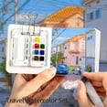 thumbnail image 4 of Tobios Watercolor Kit, Tobios Mini Watercolor Set with 24 Color Paints, Portable Mini Travel Water Color Set, Pocket Painting Kit (2*Walnu -15 Grids), 4 of 8