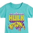 thumbnail image 3 of Marvel Hulk - Logo Pose - Toddler And Youth Girls Fitted Short Sleeve Graphic T-Shirt, 3 of 5