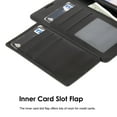 thumbnail image 4 of Designx Series Leather Wallet Phone Case With 6 Card Slots Cash Slot And Lanyard For Iphone 14 Pro Max 6.7 - Black, 4 of 8
