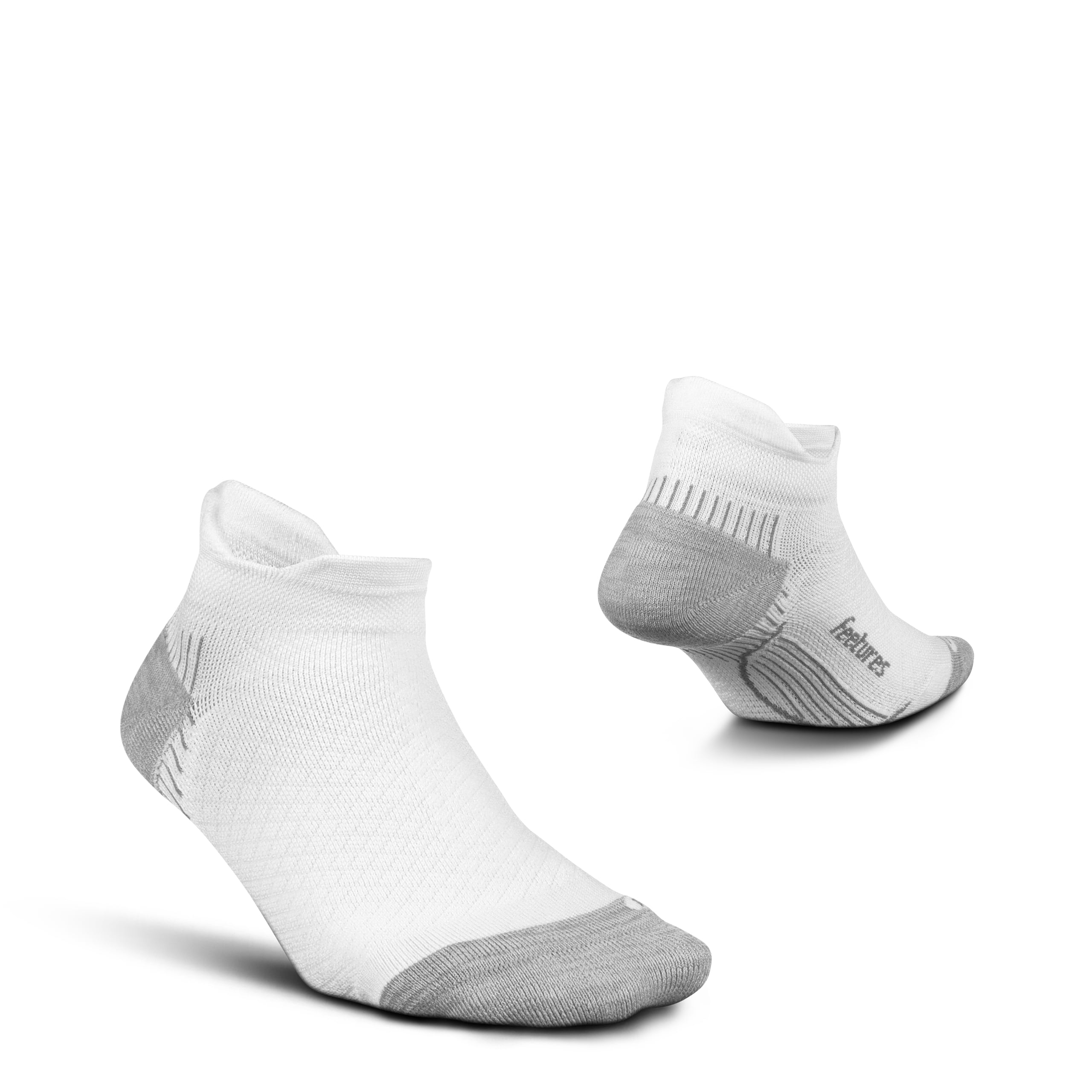 Feetures Plantar Fasciitis Relief Sock Light Cushion No Show Tab Targeted Compression Sock for