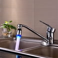 thumbnail image 4 of 1PC Faucet Light Bath Light Bathroom Water 7Colors Glow Head Home LED Change Shower Faucets Silver, 4 of 4