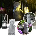thumbnail image 2 of Clearance!Luz solar de gato, estatua de jardín solar, figura de gato, arte de jardín con lámpara solar para patio, balcón, patio, jardín, 2 of 7