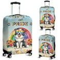 thumbnail image 2 of Wagging Tail Border Collie Celebrates Rainbow Pride Month LGBT LGBTQ+ Travel Luggage Cover Borders Dog Lovers Gifts Idea Suitcase Dust Protective Decor - 01003, 2 of 5