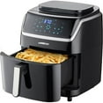thumbnail image 1 of 7 Qt XL Air Fryer, 1700W Digital Air Fryer with 8 Presets, Touch Screen, Auto Shut-Off, Black, 1 of 5