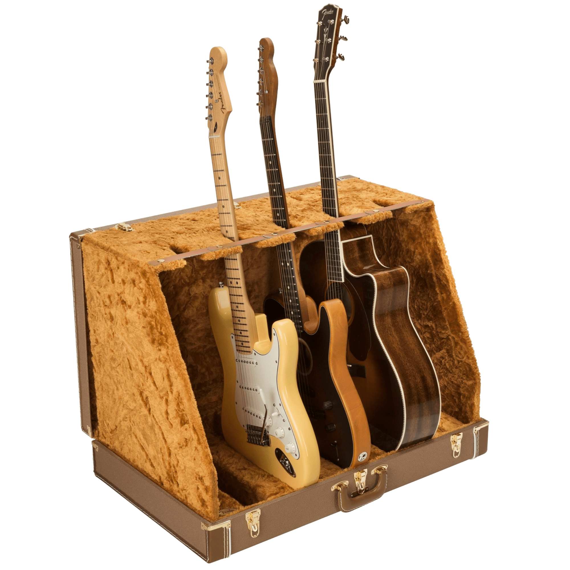 Fender Classic Series 5-Guitar Case Stand, Brown