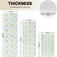 thumbnail image 4 of Light Blue Daisy Flower Pattern Kitchen Rugs Sets Of 3,Kitchen Runner Rugs Non Skid Washable,Decorative Kitchen Floor Mats for Kitchen,Sink,Laundry,17"x30"+ 17"x47" + 17"x59", 4 of 6