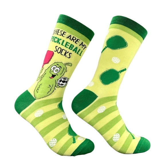 These Are My Pickleball Socks Funny Sarcastic Graphic Novelty Footwear For Ladies