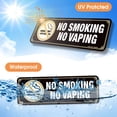 thumbnail image 7 of No Smoking No Vaping Sign, (4 Pack) 9 X 3 Inch, Self-Adhesive, Use for Home Office/Business, Easy to Apply, White Big Letters on Black Plate, 7 of 7
