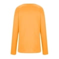 thumbnail image 5 of Sevevn Women's Fashion Solid Loose Long Sleeve T-shirt Pullover Tops Orange S Rollbacks, 5 of 7