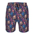 thumbnail image 3 of Vsdgher Skull starry sky flower Men's Beach Shorts, Surfing shorts, Swim trunks, Quick Dry Swim Trunks for Surfing Beach Fun -X-Large, 3 of 6