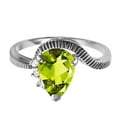 thumbnail image 2 of Galaxy Gold 14K Solid Gold 1.52 Carat Natural Diamond Pear Drop Ring for Women - White Gold Fine Jewelry, 2 of 3