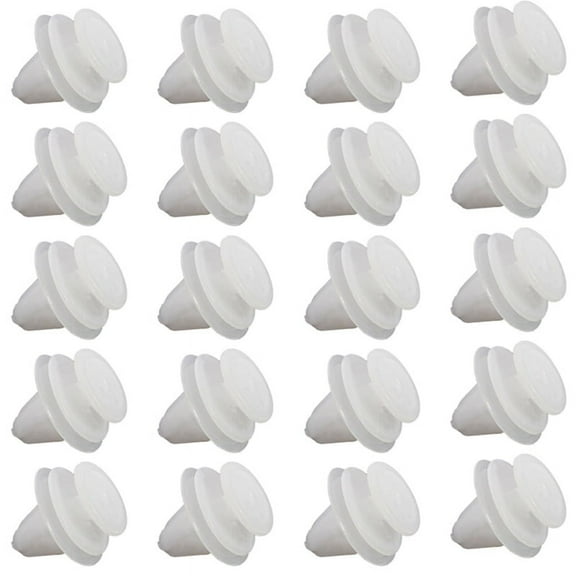 20X Car Door Panel Mounting Clips White for 206 207 1007 307