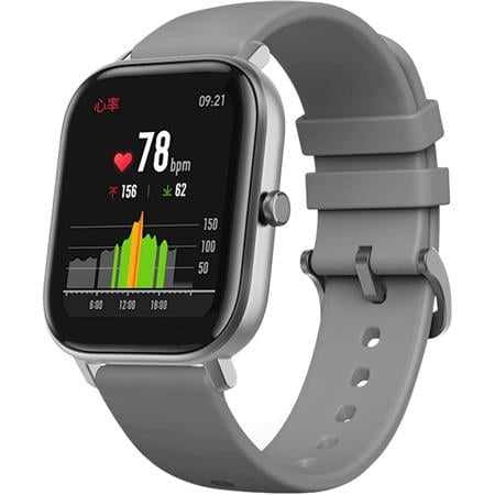 Amazfit - GTS Smartwatch 42mm Aluminum - Lava Gray With Silicone Band