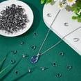 thumbnail image 2 of 200Pcs 304 Stainless Steel Snap On Bails Charm Ice Pick Pinch Bails Connectors Metal Pendant Clasp Pin Dangle Charm Connectors Clasp for DIY Charm Necklace Jewelry Making, 2 of 5