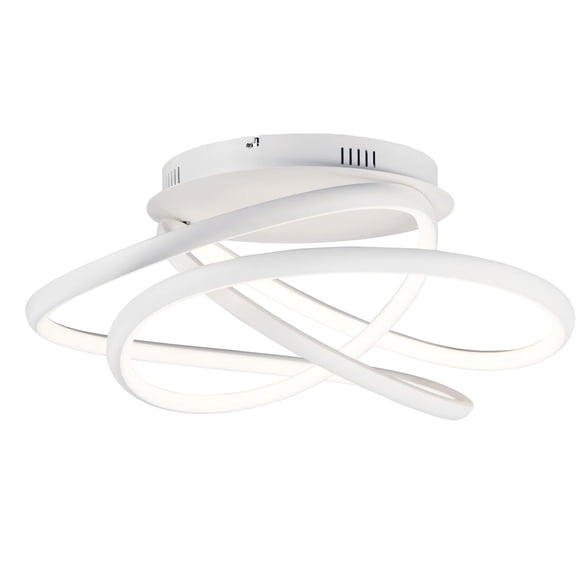 E30640-MW ET2 Lighting Twisted-52W 1 LED Flush Mount-24.5 Inches wide by 11 inches high