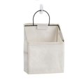 thumbnail image 1 of Bolsa de almacenamiento para colgar en la pared, impermeable sobre la puerta, organizador de armario, contenedores de ropa de bolsillo colgantes para dormitorio, baño (blanco), 1 of 5