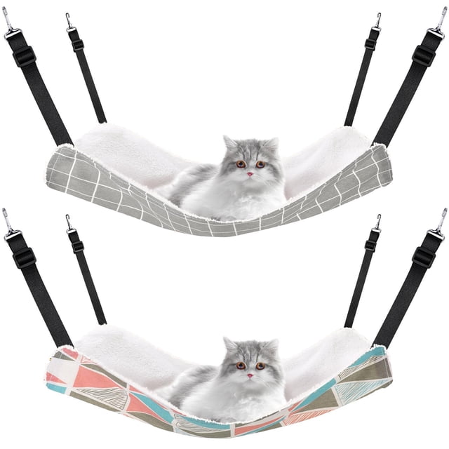 Columpio Colgante para Gatos Jetec Reversible Suave y Transpirable