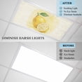 thumbnail image 4 of 1 Pack Summer Lemons Fluorescent Light Covers for Ceiling Lights Watercolor Yellow Fruit Farmhouse Beige Letter Magnetic Ceiling Light Covers Overhead Light Filters for Office Classroom Home, 4 of 9
