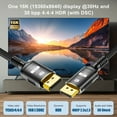 thumbnail image 6 of 16K DP 2.1 8K@120Hz 4K@240Hz 80Gbps 1080P HDR Video Audio Displayport Cable Display Port for Laptop TV Xbox Projector Gaming Monitor, 6 of 10
