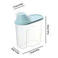 thumbnail image 4 of Depósito de cocina de 1,9L - PP, hermético, transparente - para productos secos, arroz/granos, mostrador/estante, 4 of 8