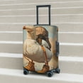 thumbnail image 6 of Fuzoiu Hiking Duck Print Suitcase Cover,Washable Luggage Covers for Suitcase,Elastic Luggage Protector Cover,Scratch Resistant Travel Suitcase Covers-Small, 6 of 7