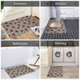 thumbnail image 5 of Bingfone Leopard Print Rose Door Mat 16"x24" Front Entrance Non-Slip Low Profile Washable for Entryway, 5 of 7