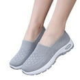 thumbnail image 5 of YLYL Women's Woven Orthopedic Sneakers Breathable Soft Slip on Diabetic Foam Sneakers with Arch Support, 5 of 7