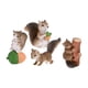 thumbnail image 5 of Juego de 4 mini figuras de ardillas de resina para decorar tartas. B, 5 of 9