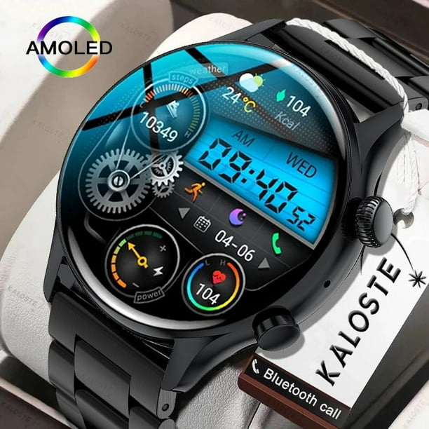 Reloj inteligente 2023 NFC para hombre pantalla de 390x390 siempre muestra la hora llamada Bluetooth musica local reloj inteligente para hombre para Huawei Xiaomi Box Tan Jianjun unisex Walmart en lin...