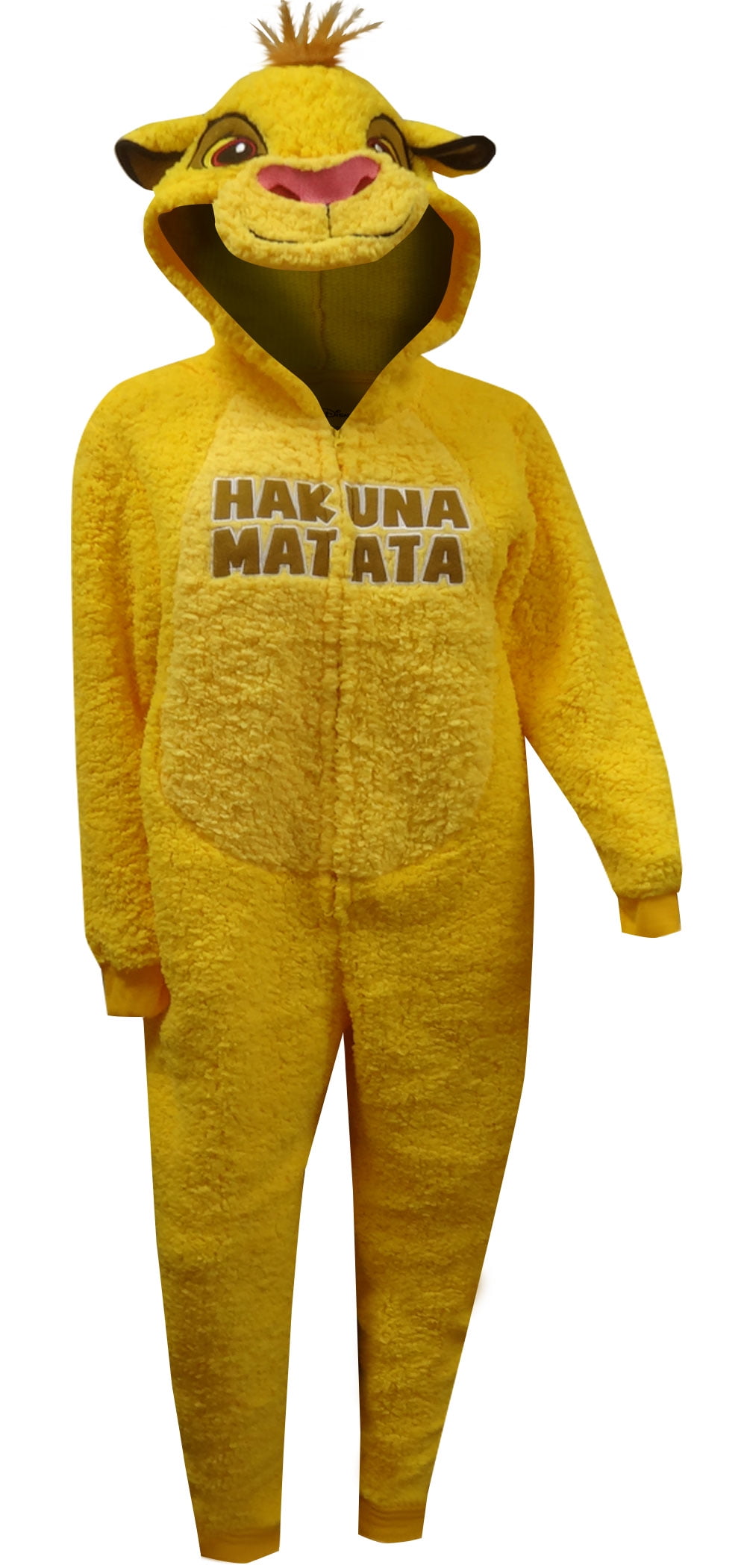 Disney The Lion King Fleece Onesie All in One Simba Pyjamas Kids Girls Boys Sleepsuit Onezee