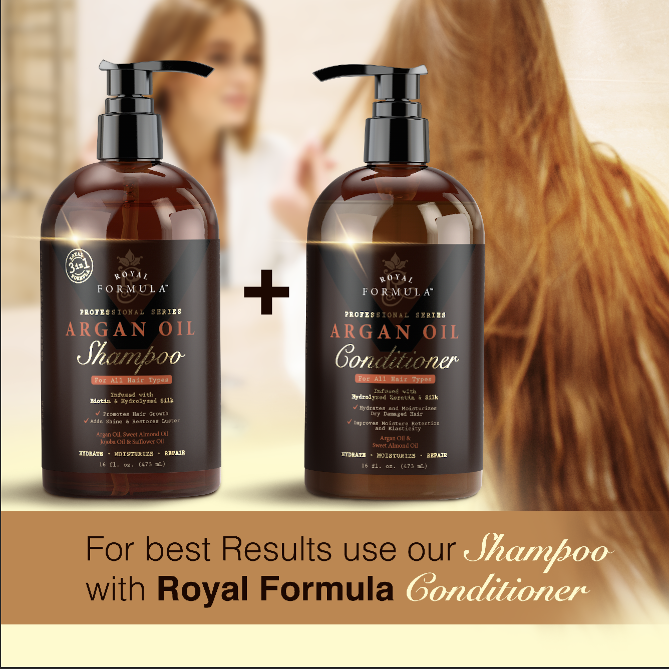Royal Formula Argan Oil Shampoo With Biotin For Thinning Hair