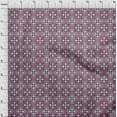 thumbnail image 4 of oneOone Polyester Spandex Purple Fabric Asian Block Print Traditional Geometric Sewing Material Print Fabric By The Yard 56 Inch Wide, 4 of 4