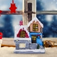 thumbnail image 3 of Decoración navideña de casa de pueblo con luces de colores Escena de pueblo navideño EstiloD, 3 of 5