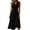 Black, variant on Women Sleeveless V Neck Midi Dresses A Line Wedding Guest Cocktail Party Casual Office Flowy Dresses