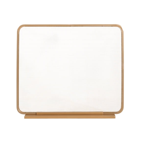 Golden Metal Fireplace Screen with Luxury Safety Design