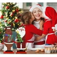 thumbnail image 5 of Decoración de mesa navideña JM de madera 2 uds Papá Noel Reno muñeco de nieve color beige, 5 of 5
