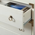 thumbnail image 5 of SAFAVIEH Galio Contemporary 3 Drawer Chest, White/Gold (30.7 in. W x 18.5 in. D x 30.6 in. H), 5 of 15